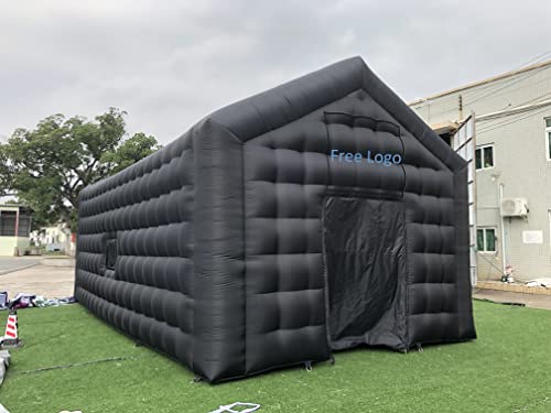Large Black Inflatable Cube Wedding Tent Square Gazebo Event...
