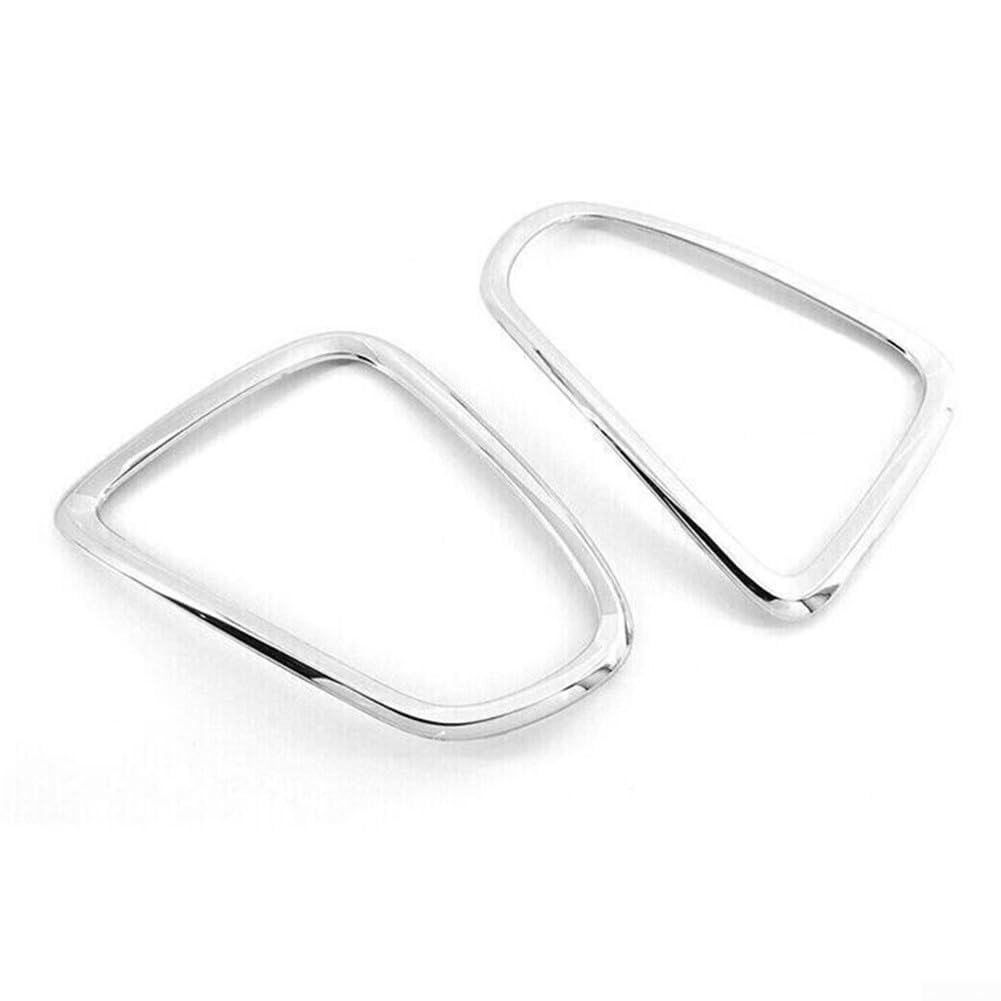 Kit di finiture per fanali posteriori, finitura argento, per Mini Cooper R56 R57 R58 R59 2007-14, 2 pezzi per installazione a copertura completa