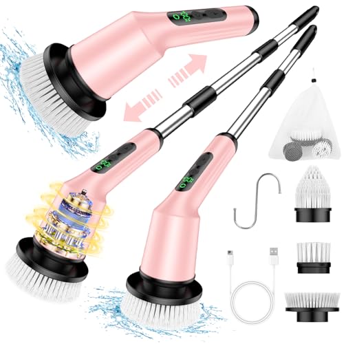 Electric Spin Scrubber for Cleaning Bathroom, Shower Scrubber Cordless Cleaning