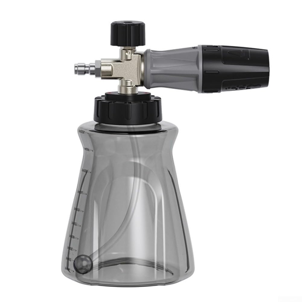 1000ML Transparente Schaumsprühflasche für 4500 PSI Hochdruckreiniger mit für Skala für Auto und Fahrzeugreinigung