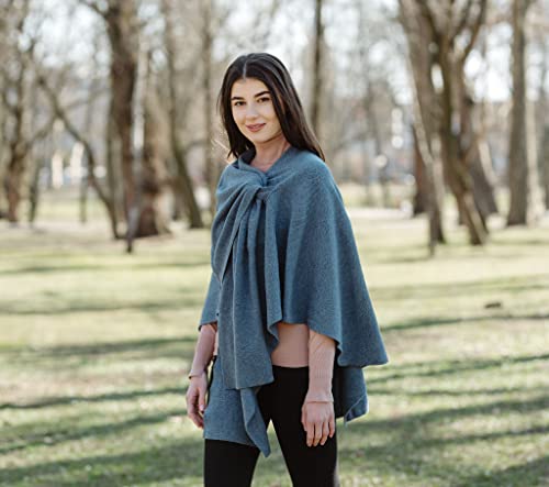 SAOL Shawl Wraps for Women Lambswool Poncho One Size2