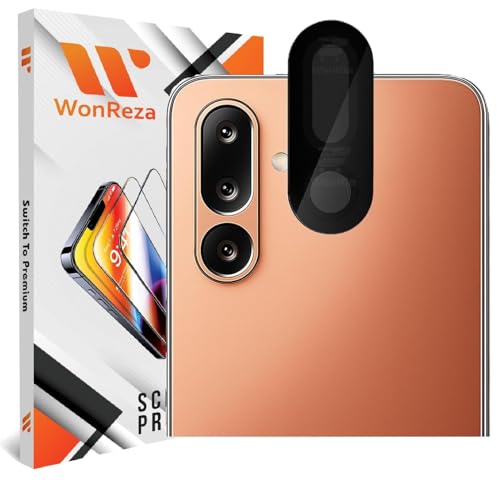 Image of Pack 1 - Metal Frame Camera lens Protector for Samsung M36 5G Camera Tempered Glass Aluminum Alloy Rings, Ultra-HD Metal Frame- Black