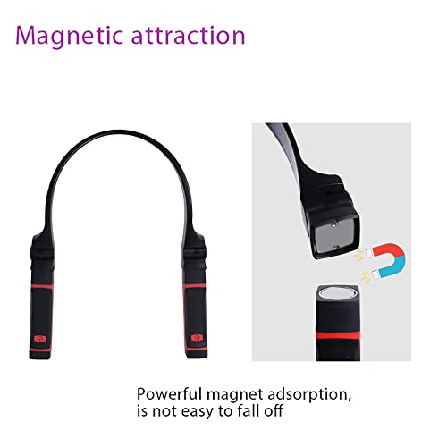 image for Aolyty LED Battery Neck Book Light, Magnetic Attraction Reading Light,