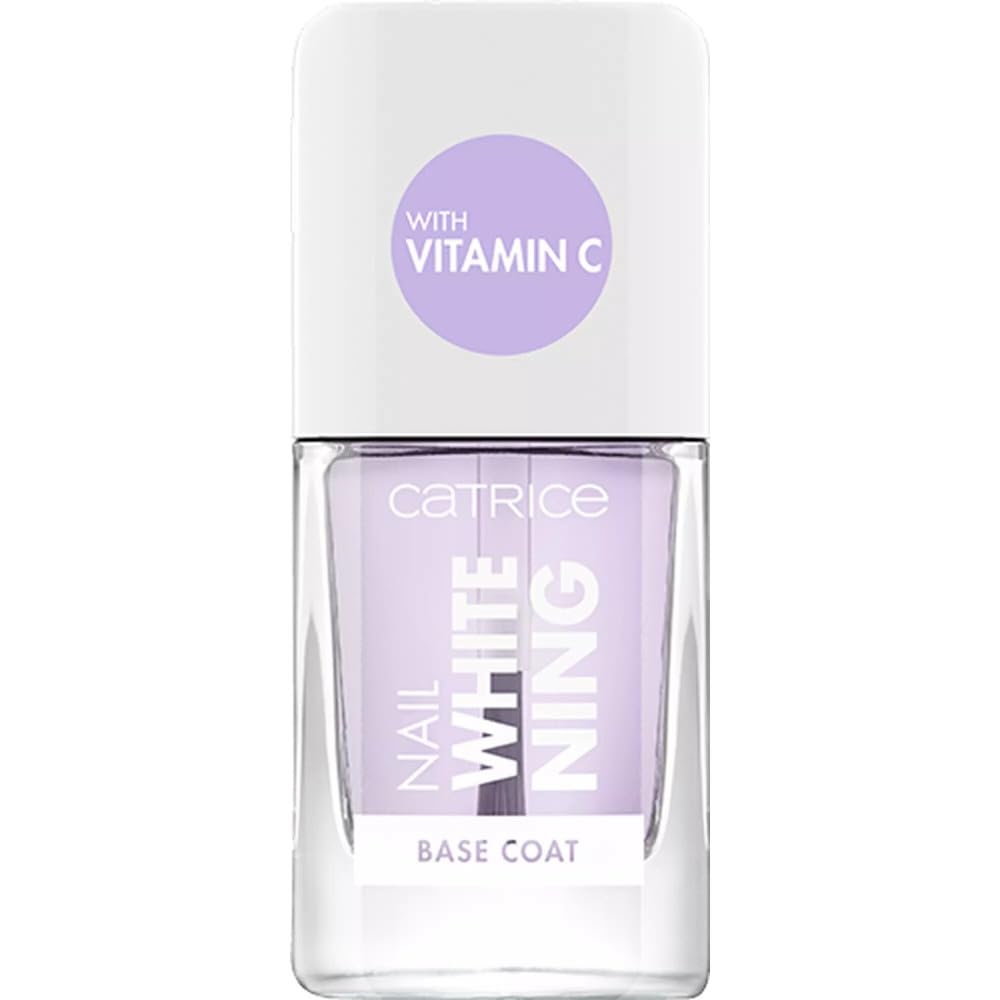 Catrice Nail Whitening base coat éclaircissant, longue durée, protecteur, éclaircissant, translucide (10.5ml)