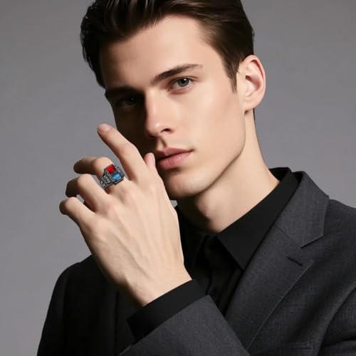 Custom Class Ring for Men Sterling Silver /10k/14k/18k High School College Ring Graduation Rings Graduation Gift for Men4