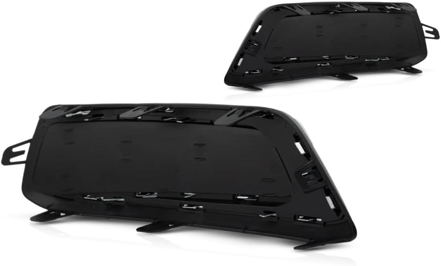 KarParts360 For Chevy Impala 2014-2020 Fog Light Cover Driver and Passenger Side | Pair | Front | Plastic | Black | Replacement For GM1038145, GM1039145 | 22738853, 22738852