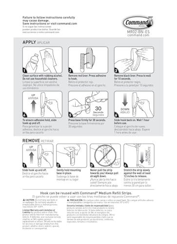 Command Medium Bronze Modern Reflections Hooks, 1 Hook, 2 Strips - image 9