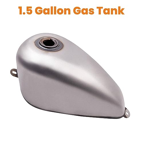 Maxpeedingrods 1.5 Gallon Motorcycle Gas Fuel Tank Direct Mount For Harley Sportster Ironhead Bobber 1955-1978 #TOP1
