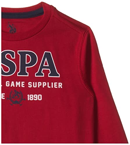 Image of U.S. POLO ASSN. UKSWSON0128 FS Round NCK SWS, 36T Sweatshirts Me. Red