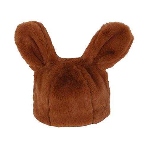 Chapeau de pêcheur automne hiver chaud peluche avec oreilles de lapin