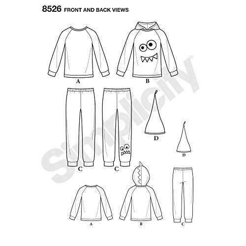 Simplicity Toddler And Child's Knit Top, Hat, And Pants Sewing Patterns, Sizes 1/2-8 #TOP5