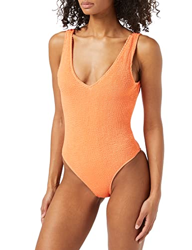Maillot de bain une pièce échancré effet crinkle galbant pour la plage