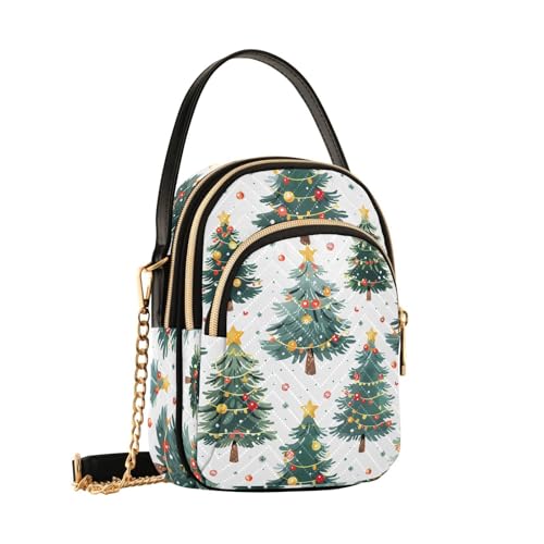 Sac à main sapin de Noël parfait pour les marchés d'hiver, pochette bandoulière fille et femme