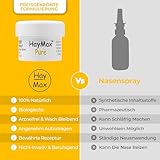 HayMax Heuschnupfen Nasenfilter - Pur 5 ml – Bio Allergie Nasenfilter bei Pollenallergie, macht nicht müde – Fängt Pollen, Staub und Allergene ab – Für Erwachsene, Kinder und Schwangere geeignet