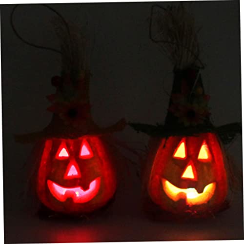 Linterna de calabaza de Halloween luz intermitente accesorios de espuma 4
