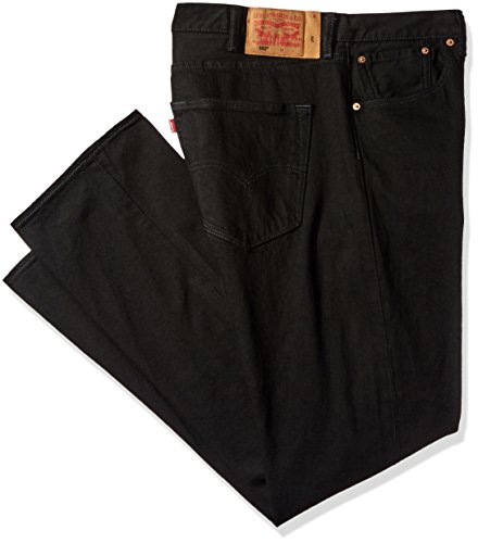 Levi's Men's Big and Tall 501 Original Fit Jean, Blacklist - Stretch, 48W x 30L