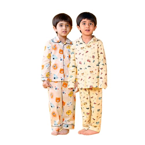 Image of Jam & Sugar Boys Cotton Printed Night Suit Set