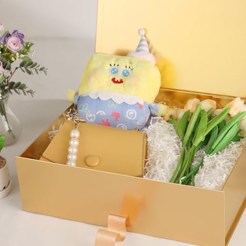 GREEN-BEAN-3-Christmas-Extra-Large-Gift-Box-with-Lid-for-Present-163x142x5-Inches-Gold-Magnetic-Gift-Box-with-Ribbon-Gift-Box-for-Clothes-and-Large-Gifts-Glossy-Gold