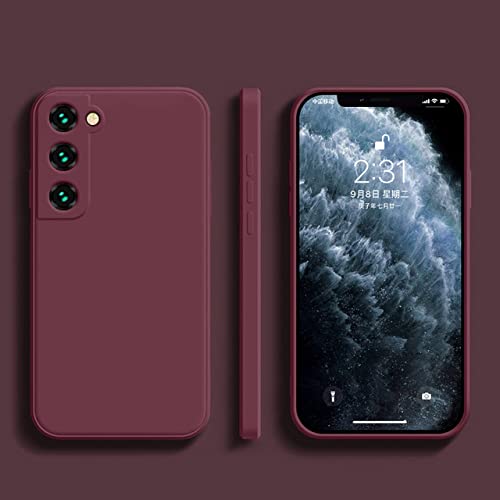 Coque en silicone liquide prune pour Samsung Galaxy S22 Ultra - Protection souple ALLUPS