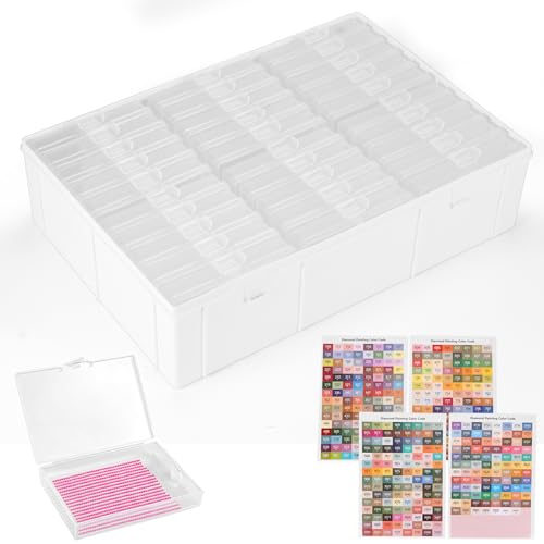 Cajas de almacenamiento Tryora para ordenar cuentas de pintura de diamantes