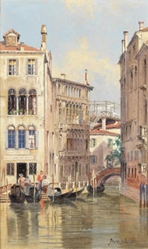 Peinture décorative sur toile Venise Antonietta Brandeis poster art 60x90cm
