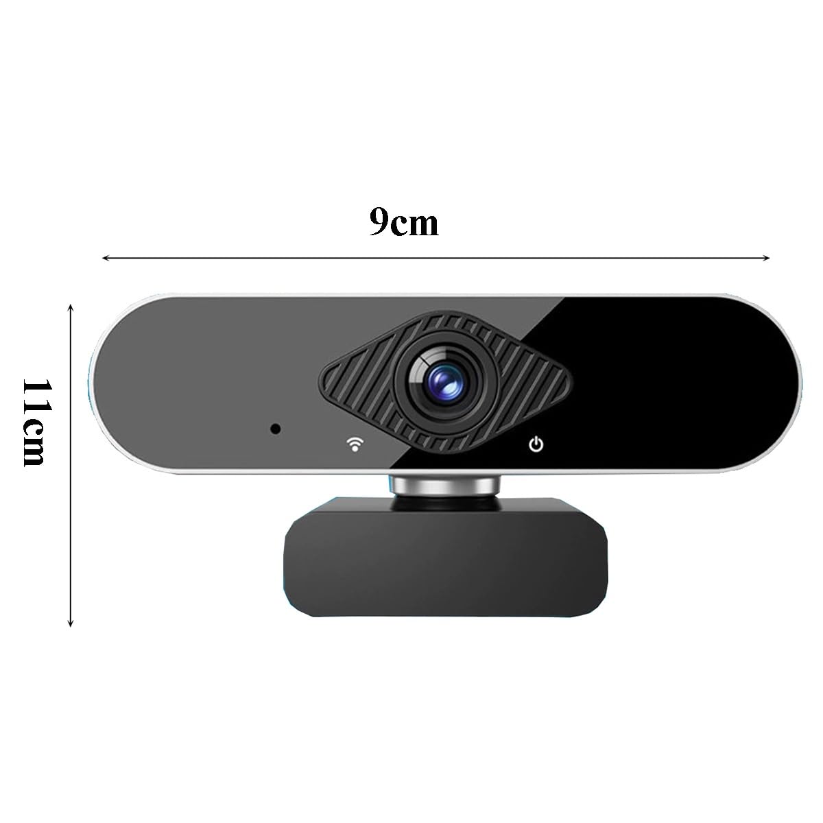 GIZNXBA Webcam PC, Lente Gran Angular De 125°, Enfoque Automático, Micrófono con Cancelación De Ruido, Webcam USB para Ordenador Plug & Play para Streaming, Videollamadas(4K)