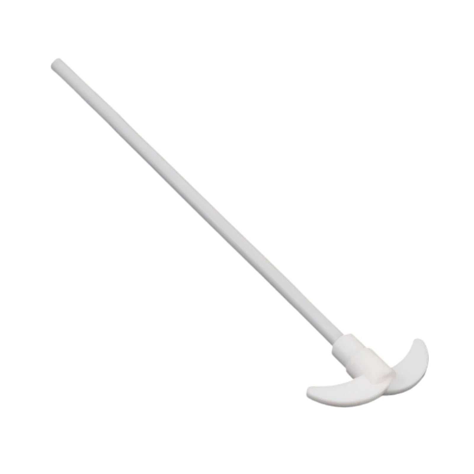 Varilla agitadora de eje agitador de PTFE Eje mezclador agitador de PTFE con paletas plegables, varillas agitadoras for experimentos de laboratorio científico(L 450mm Oar Dia 90mm)
