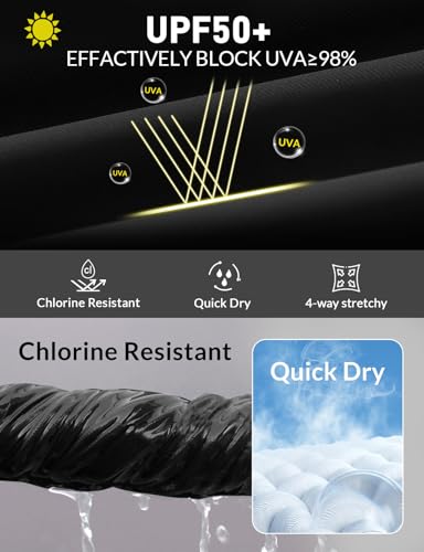 baleaf Women's Swim Capris Pants 18" Quick Dry Modest Swimsuits UPF 50+ Bathing Suit Bottoms Beach Pants with Pockets4