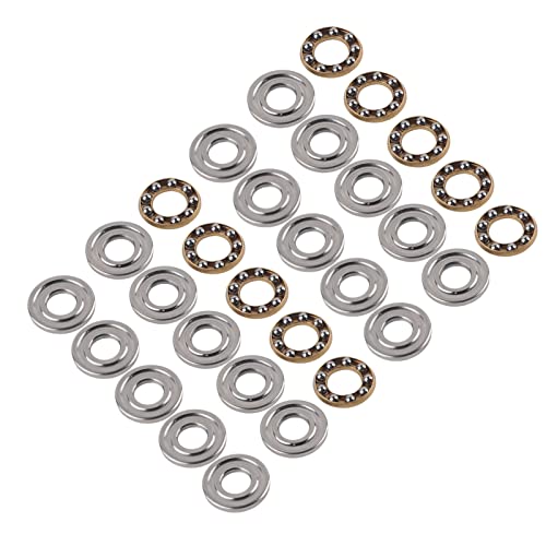 Axial-Kugellager Set F6-14M, 6x14x5mm, Hochpräzise Drucklager aus Lagerstahl, 10 Stück, für Maschinenbau und Gerätewartung