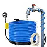 【Vorgesetzter Schutzklasse IP68】Heizleitung hat die Schutzart IP68, einen hohen Wasserdichtigkeitsstandard und ist für den Innen- und Außenbereich geeignet. Hinweis: Der Stecker ist nicht wasserdicht.