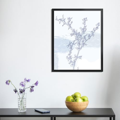 LaVie Home 14x17 Picture Frame for Wall Display, 14x17 Black Picture Frame with HD Plexiglas, 14 x 17 Poster Frame 1 Pack, Display Frame for Vertical or Horizontal, Classic Collection