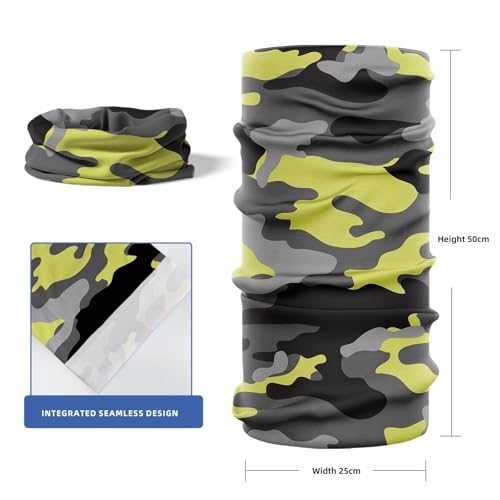 Camo Neck Gaiter Multifunctional Outdoor Face and Neck Cover for Hiking and Cycling2