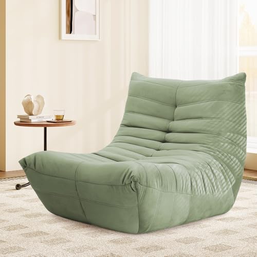 Vesgantti Canapé Lounge Paresseux Confortable en Daim synthétique avec Rembourrage en Mousse Haute densité - Canapé Flexible pour Salon et Chambre à...
