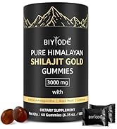 BIYODE Shilajit Gummies: Pure Shilajit Himalayan Rich in Ashwagandha Gaulshura Fulvic Acid 85 Mic...