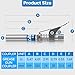 LANNIU Grease Gun Coupler Kit - 12000 PSI Strong Lock Grease Coupler with 90 Degree Grease Coupler Adapter & Grease Needle Tip, Heavy Duty Lubrication Grease Gun Tips for All 1/8'' NPT Fittings