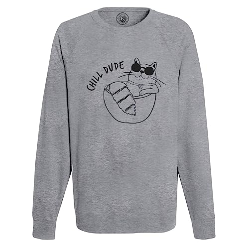 Sweat Homme Chill Dude le pull imprimé chat qui apporte de la joie