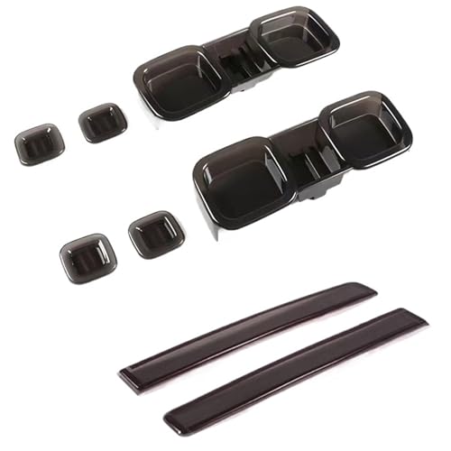 OSWBHJTAR Compatible For Land Rover Defender 90 110 2020-2024 Car Tail Light Cover Brake Light Wide Indicator Cover Rear Lamp Hoods Guards Trim(A and B)