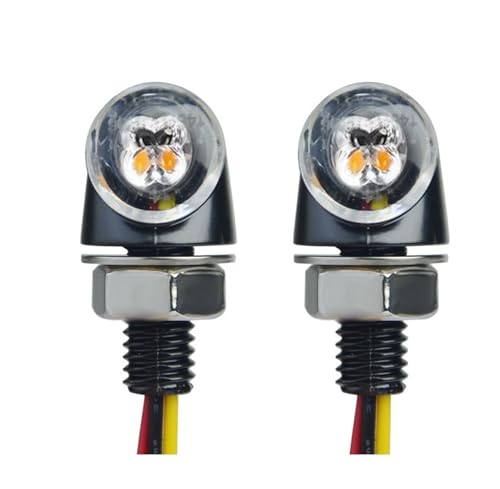Clignotant LED moto 8mm à haute luminosité avec feu de stop intégré pour une sécurité accrue