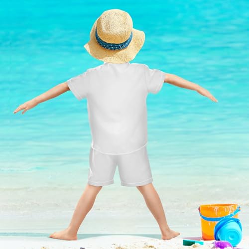 Image of 3T Toddler Boy Shorts Set Black Hawaiian Button Down Shirts Summer Outfits for Little Boy