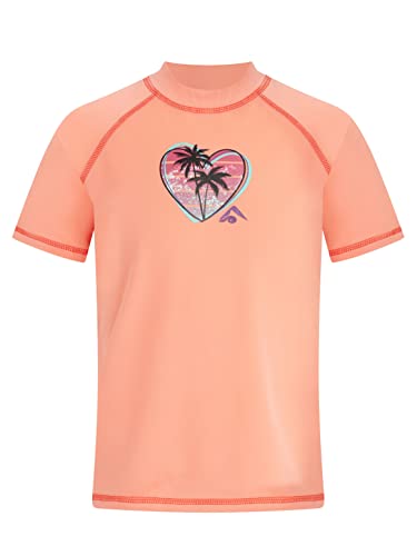 Image of Kanu Surf Girls' Jade Rash Guard UPF 50+ Sun Protection Short Sleeve Swim Shirt