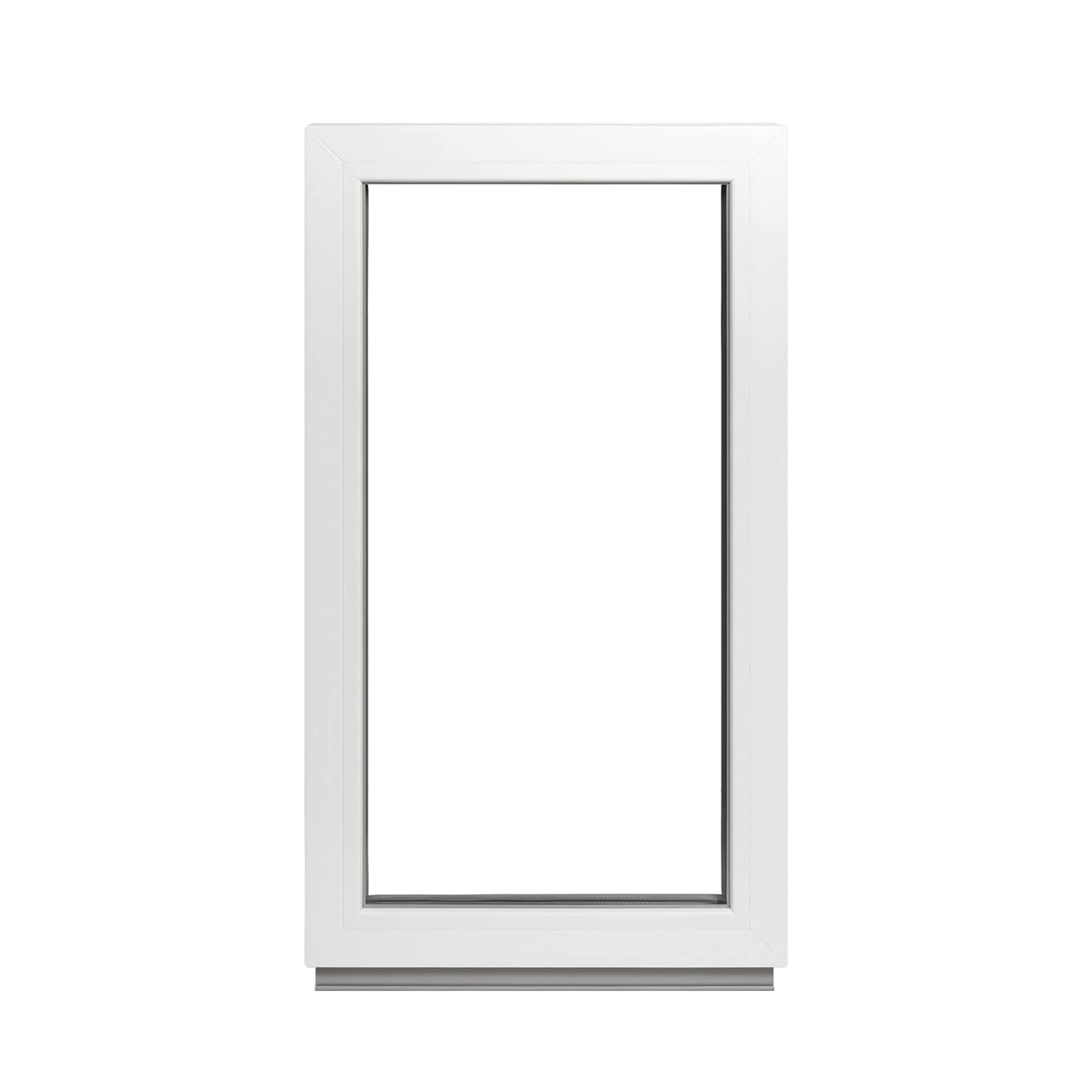 Framex Vetrata fissa - Finestra per cantina larghezza x altezza: 50 x 100 cm Bianco Finestra a 2 vetri Finestra per casetta da giardino/garage - Finestra premium in plastica larghezza x altezza: 500 x