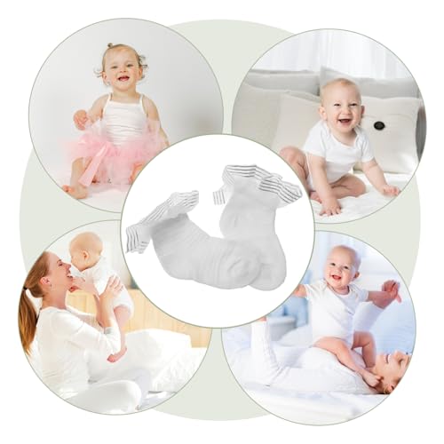 1pair Soft Cotton Socks Tulle Design over The Knee Knee-high Socks for Boy Girl and Toddlers Breathable White Lace for Special Occasions and Dance3