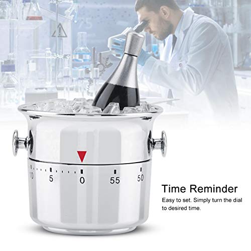 Kitchen Timer, 60 Minute Mechanical Kitchen Timer Egg Kitchen Timers Stainless Steel Mechanical Rotating Alarm, Time Reminder - Image 4