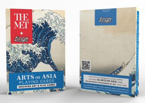 Lingo The Met Collection Of Asia Playing Cards And Educational Cards | 52 Count Deck Of Playing Cards | The Met Exhibits Of Asian Art With Key Trivia |The Met Collection Art Flash Cards #TOP6