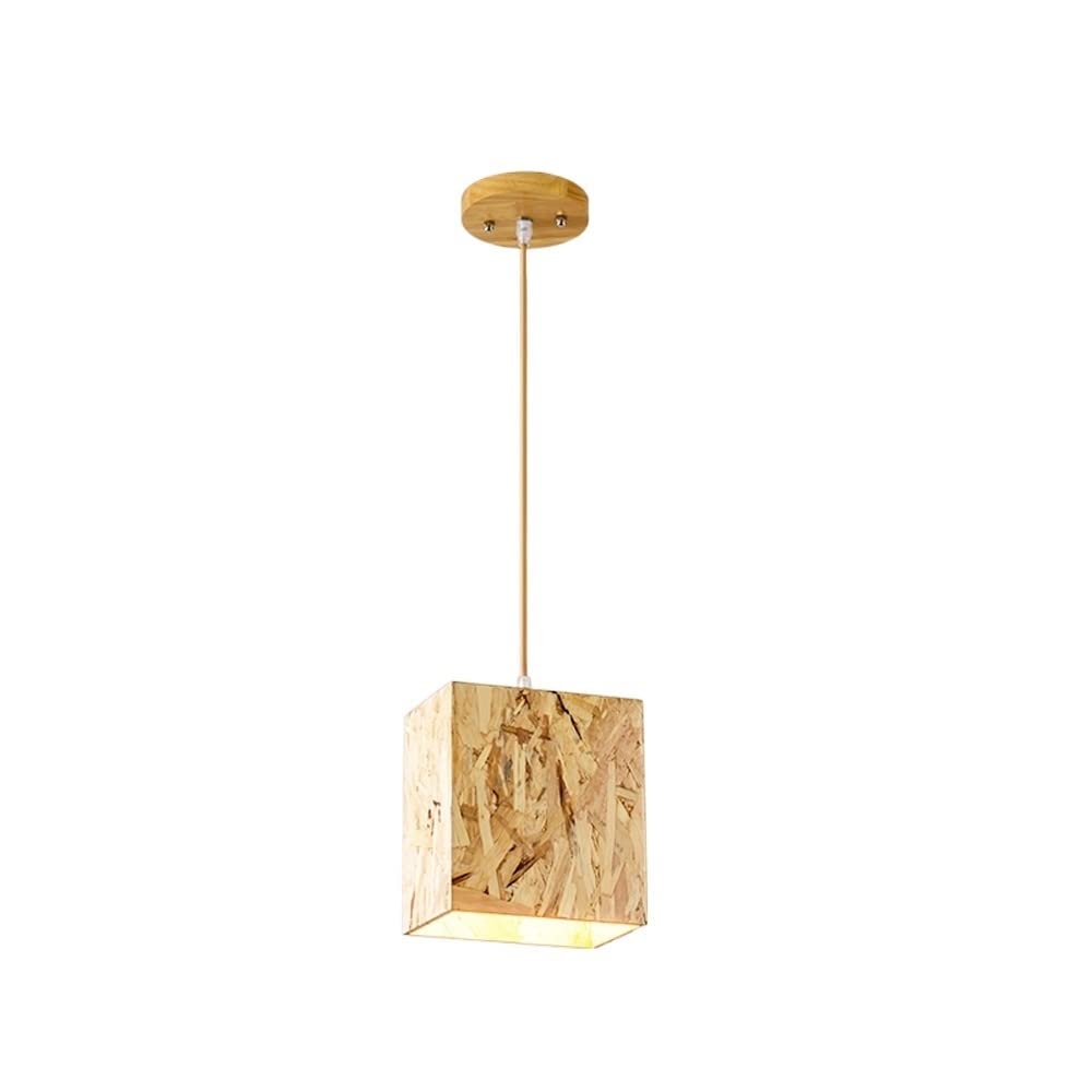 Lustre suspension en bois moderne pour plafond et balcon