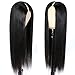 22Inch V Part Wigs Human Hair Straight Brazilian Human Hair Wigs for Black Women Upgrade U Part Wigs No Sew in NO Glue Half Wigs Human Hair 180% Density Natural Color