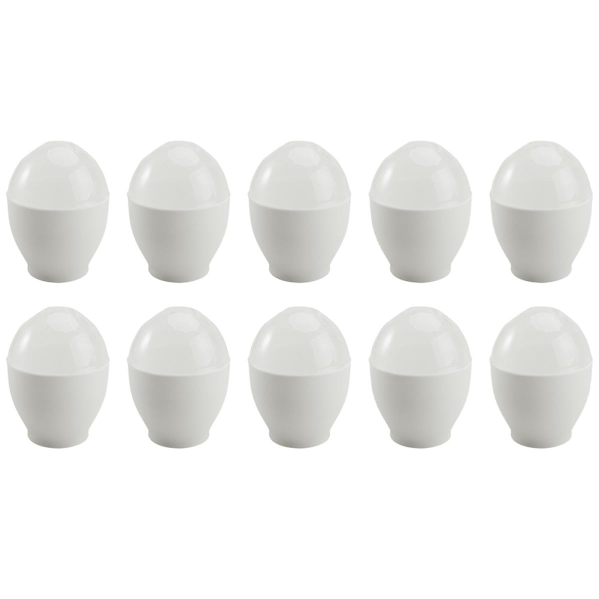 Huevera para microondas antiderrames de PP, cocina 10 huevos al vapor sin ensuciar la cocina