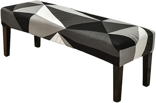 HAOYONG Funda elástica de elastano para asiento de banco de comedor, fundas de cojín rectangulares para banco de piano, protector de muebles para