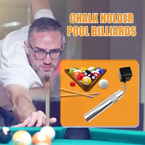 Porte-craie pour queue de billard 3 en 1 avec outil de pointe de flèche noir