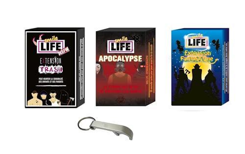 Lot 3 Extensions en Français Smile Life Apocalypse + Trash + Fantastique + 1 Décapsuleur Blumie (Apocalypse + Trash + Fantastique)